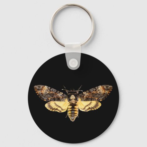 african death head moth butterfly insect Acheronti Keychain