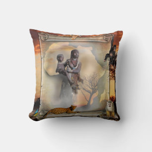 African decor throw pillow