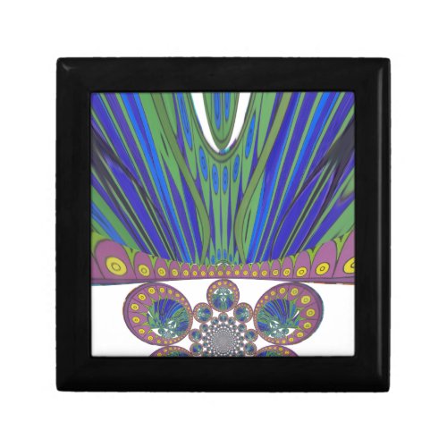 African decorative pattern modern design colors jewelry box