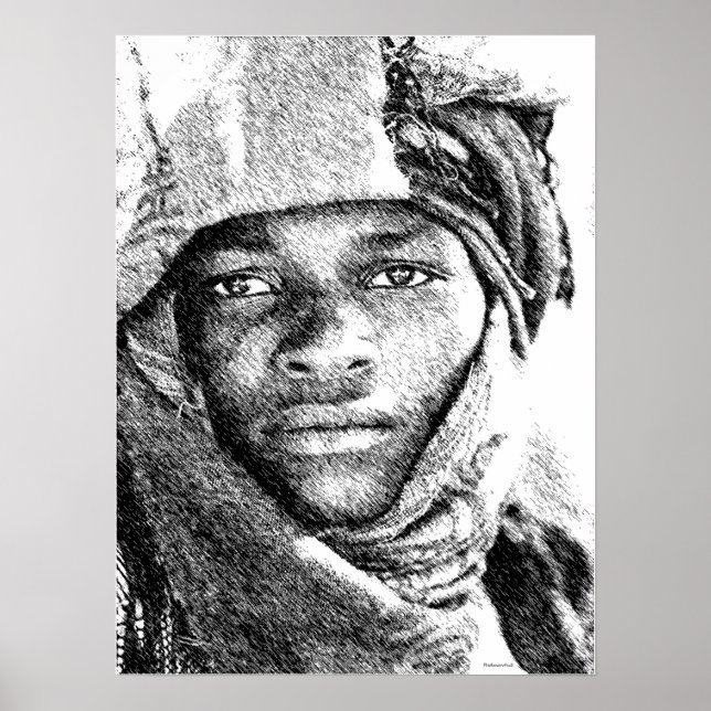 African Desert Boy Poster (Front)