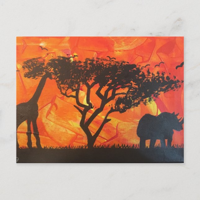 African desert safari postcard (Front)