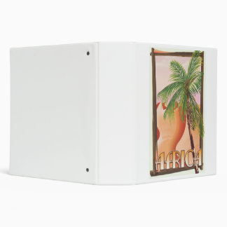 African desert travel poster 3 ring binder