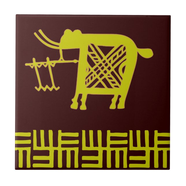 African Design #7 @ Stylnic Ceramic Tile (Front)