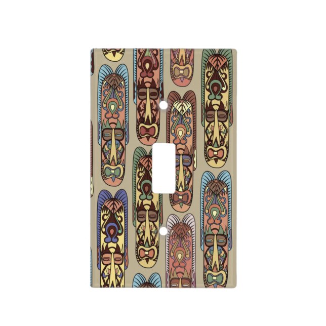 African Design Background Light Switch Cover (Front)