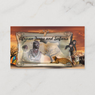 African design business card