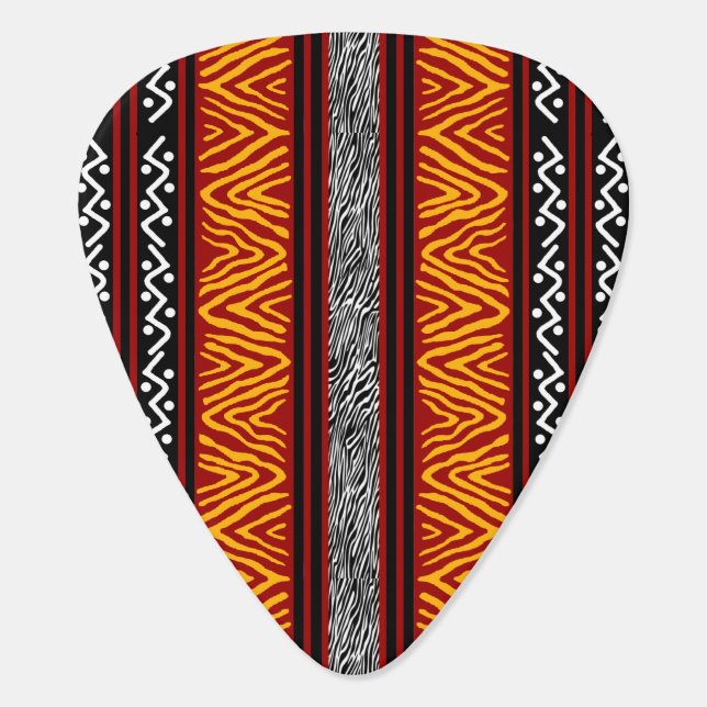 African Design Guitar Pick (Back)