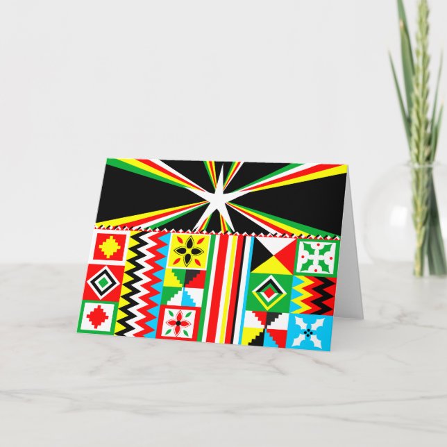 African Design Kente Cloth Print Christmas Holiday (Front)
