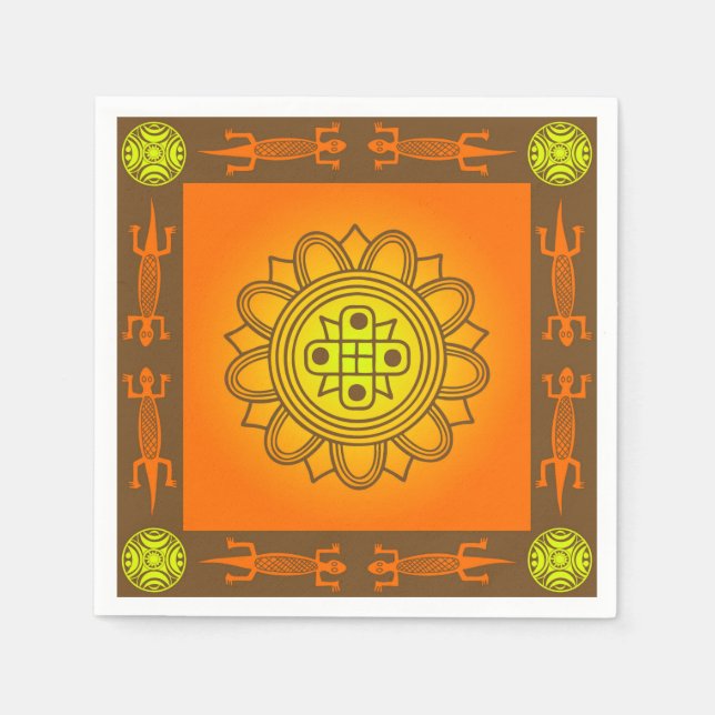 African design paper napkins (Front)