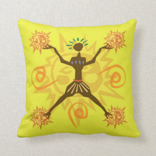 African design throw pillow