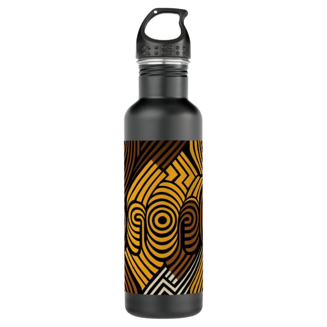 African design V3 1 Stainless Steel Water Bottle (Front)