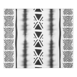 African Design White Duvet Cover