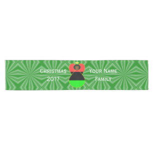 African Diaspora Angel Christmas Flag Personalized Short Table Runner