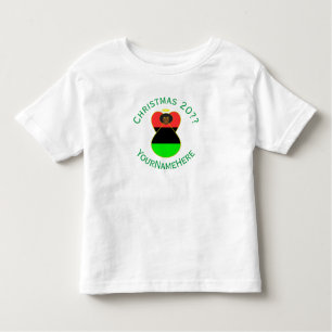 African Diaspora Angel Christmas Flag Personalized Toddler T-shirt