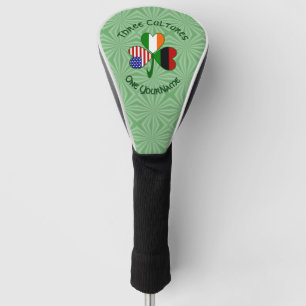 African Diaspora Irish American Shamrock Personal Golf Head Cover
