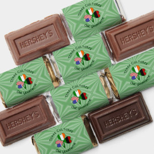 African Diaspora Irish American Shamrock Personal Hershey's Miniatures