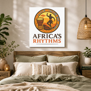 African Drum Dance Wall Art