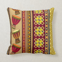 African Drum Pattern Print Design
