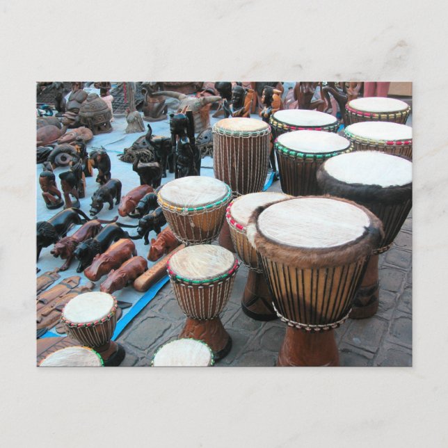 African drums 1 postcard (Front)