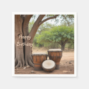 African Drums Napkins