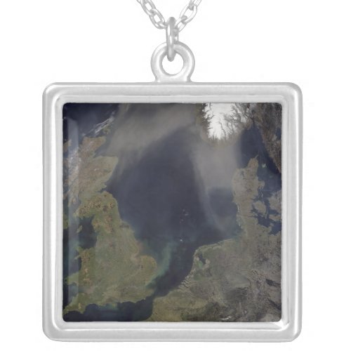 African dust blowing over Scotland Silver Plated Necklace