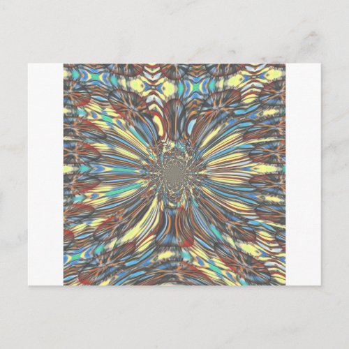 African Edgy Urban Fantastic Lovely Design Colors Postcard