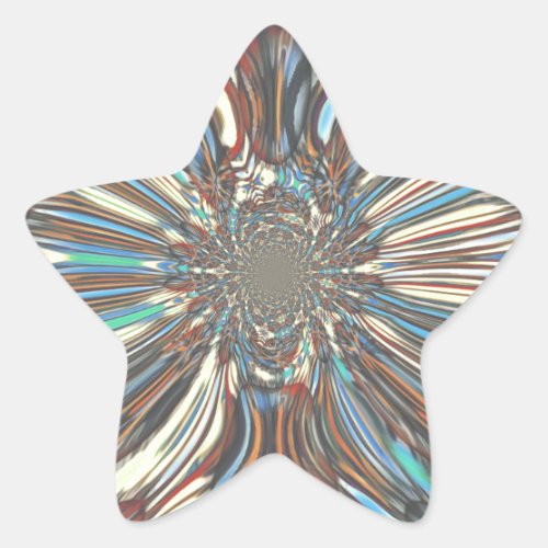 African Edgy Urban Fantastic Lovely Design Colors Star Sticker