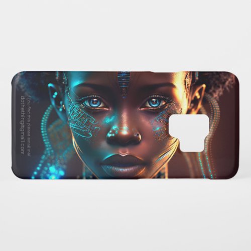 African Electro Style Woman Face Case_Mate Samsung Galaxy S9 Case