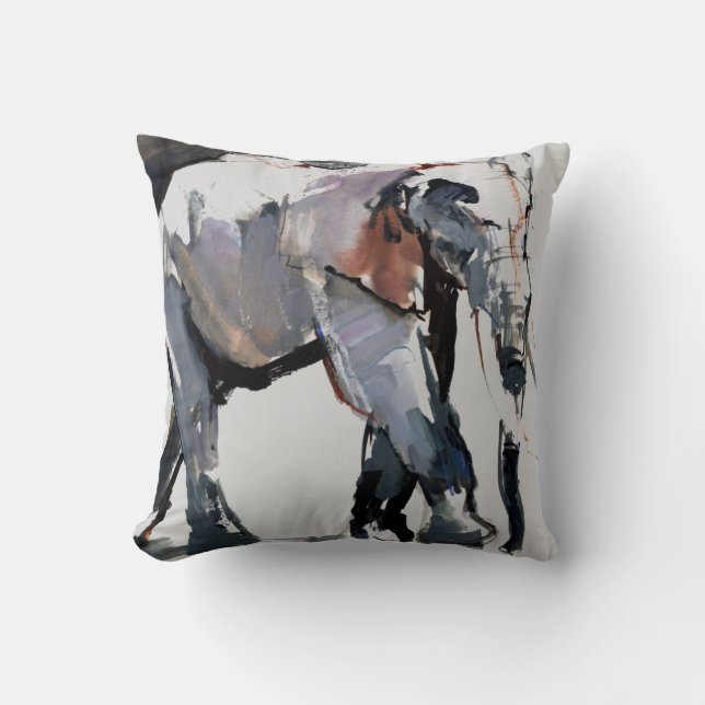 African Elephant 2012 Throw Pillow (Front)