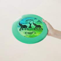 African Elephant Art Print Wham-O Frisbee