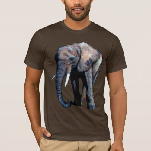 African Elephant Artwork for Animal lovers T_Shirt