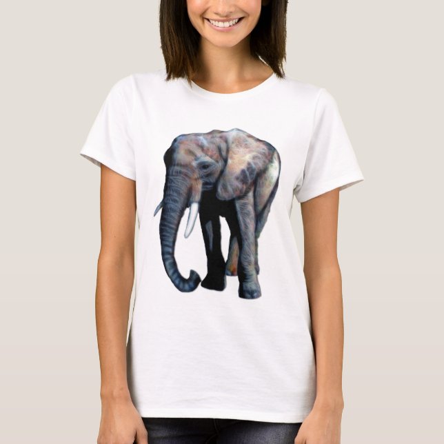 African Elephant Artwork for Animal lovers! T-Shirt (Front)