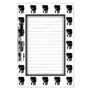 African Elephant Easy Lines Dry-Erase Board