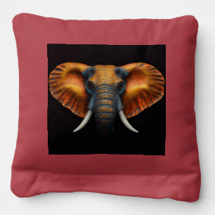 African elephant head  cornhole bags