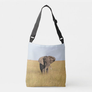 African Elephant in Natural Setting  Crossbody Bag
