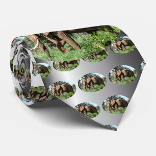 African Elephant in the Safari Neck Tie