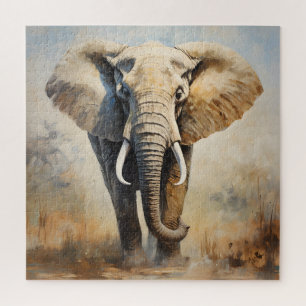 African Elephant Jigsaw Puzzle