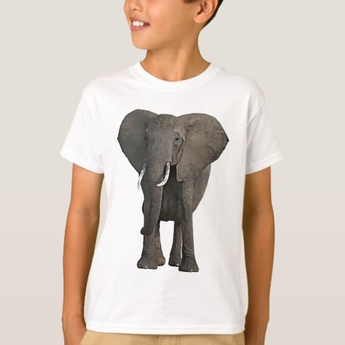 African Elephant Jungle Safari Animal wildlife Art T_Shirt