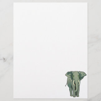 African Elephant Letterhead