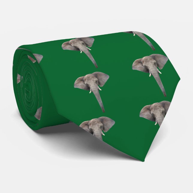 African elephant neck tie (Rolled)