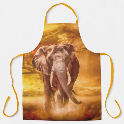 African Elephant Nobility Apron