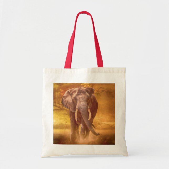 African Elephant Nobility Tote Bag (Front)