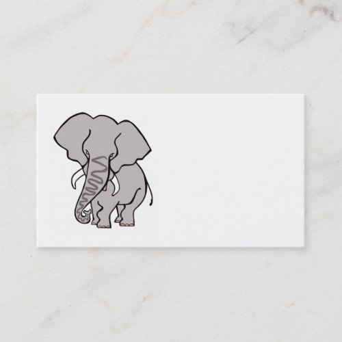  African ELEPHANT _ Original graphics _ Wildlife _ Business Card