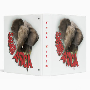 African elephant photograph albums 3 ring binder