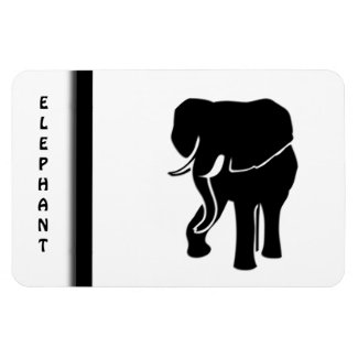 African Elephant Rectangular Photo Magnet