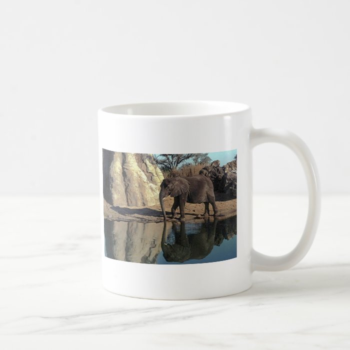 african elephant reflections mugs