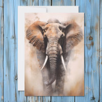 African Elephant Safari Portrait