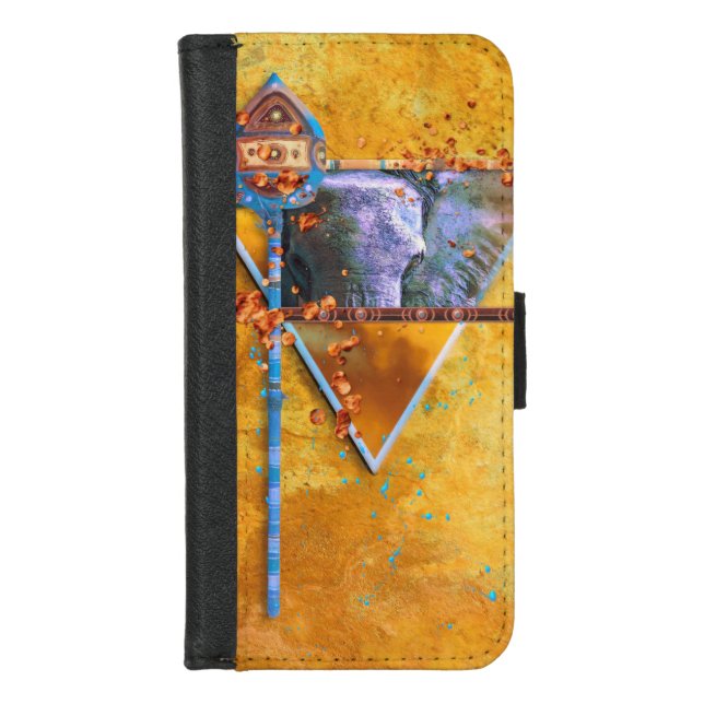 African Elephant Shield “THE MIGHTY TRIBE" iPhone Wallet Case (Front)