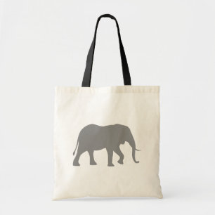 African Elephant Silhouette Wild Animal Wildlife Tote Bag