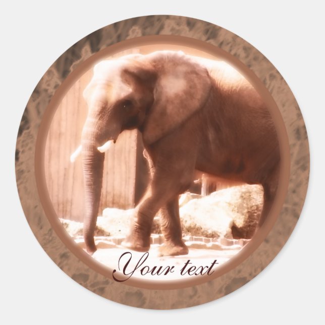 African Elephant Sticker (Front)