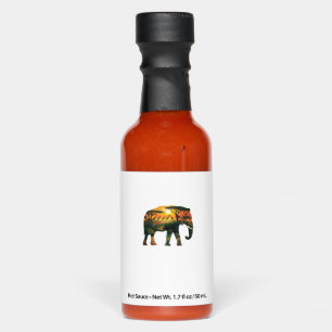 African Elephant Sunset Safari Nature Lovers Shirt Hot Sauces